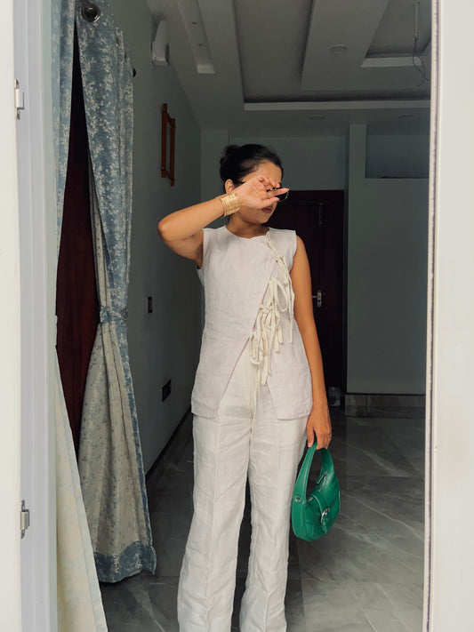 NOAH OFF WHITE TROUSERS