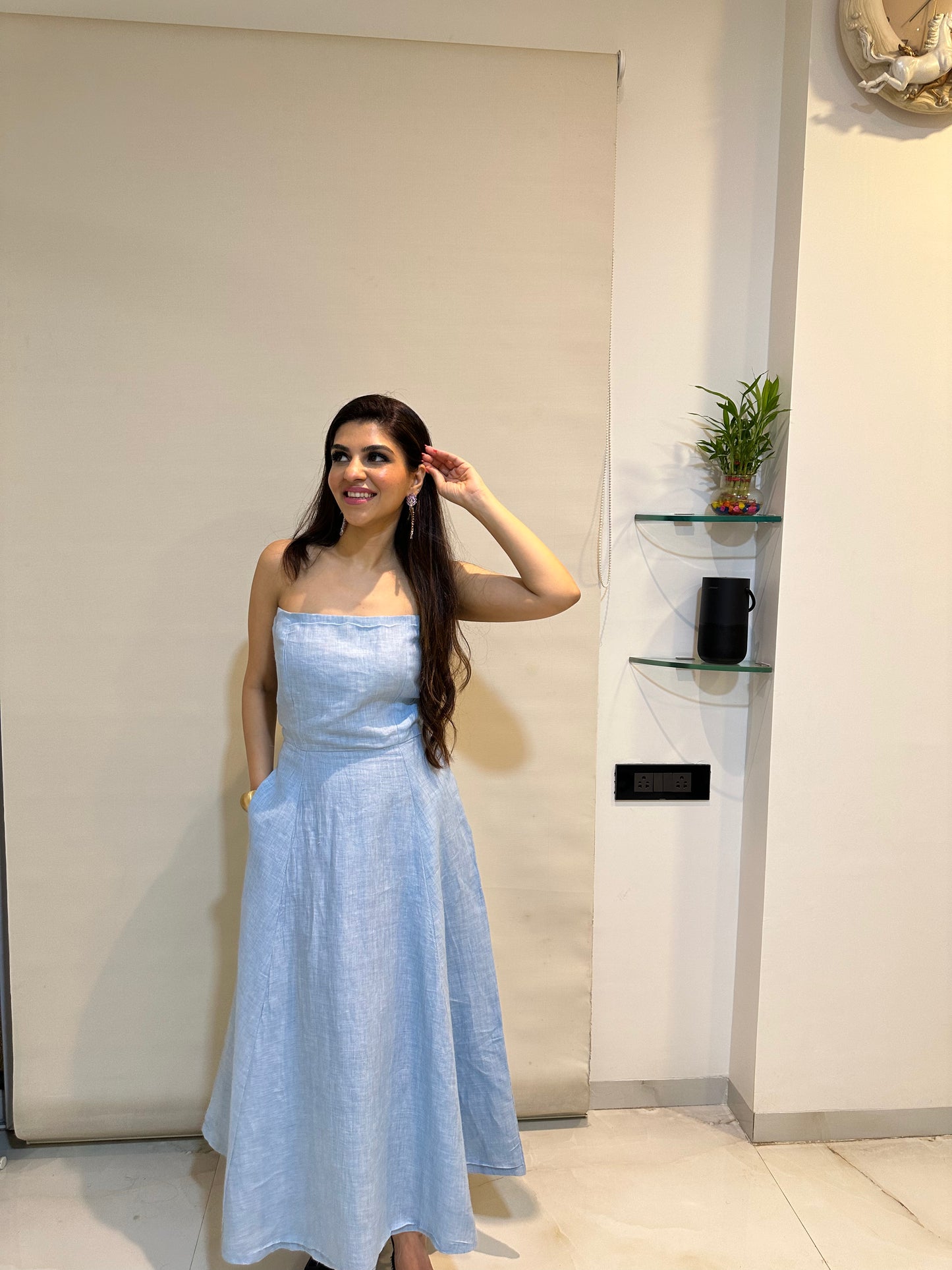 RAYA BLUE TUBE DRESS