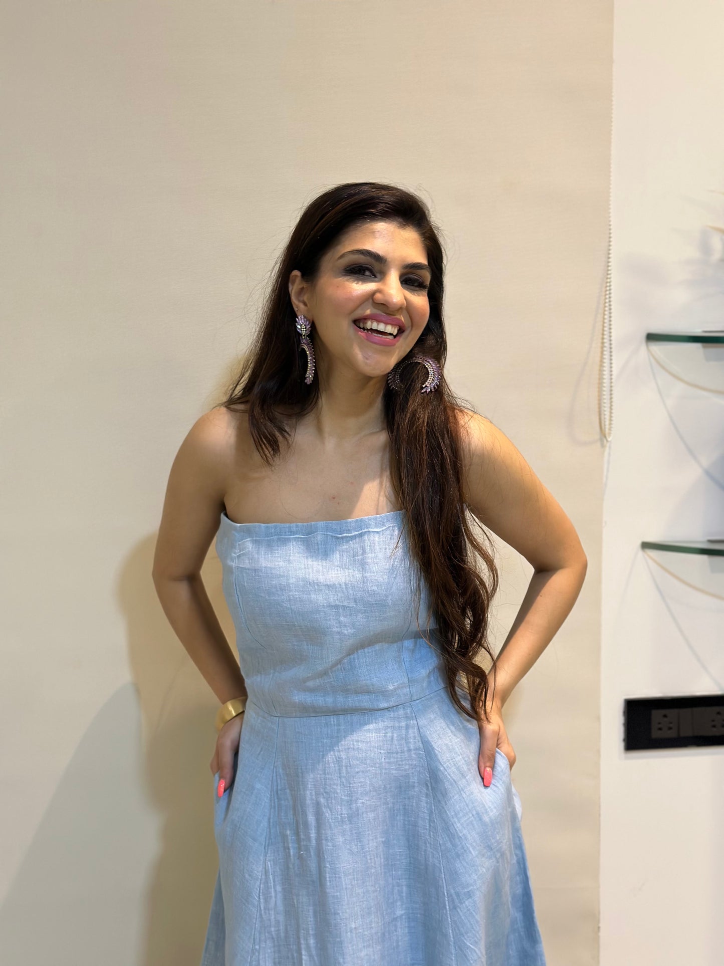 RAYA BLUE TUBE DRESS