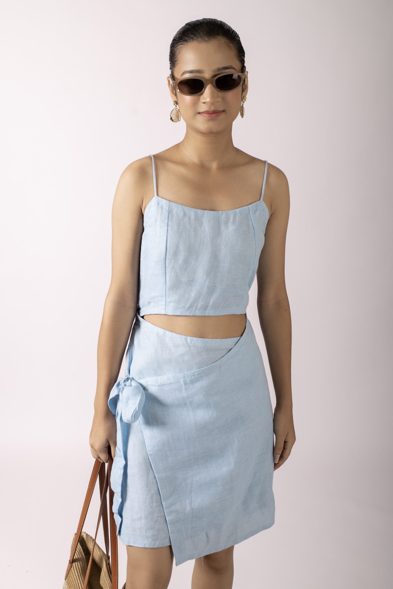 HAZEL BLUE WRAP AROUND DRESS