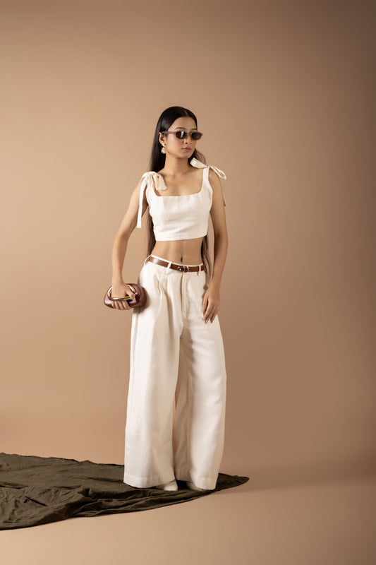 JENNIFER OFF WHITE PANT SET