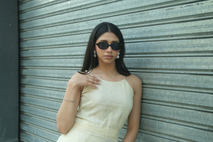 LEAH LINEN HALTER DRESSS