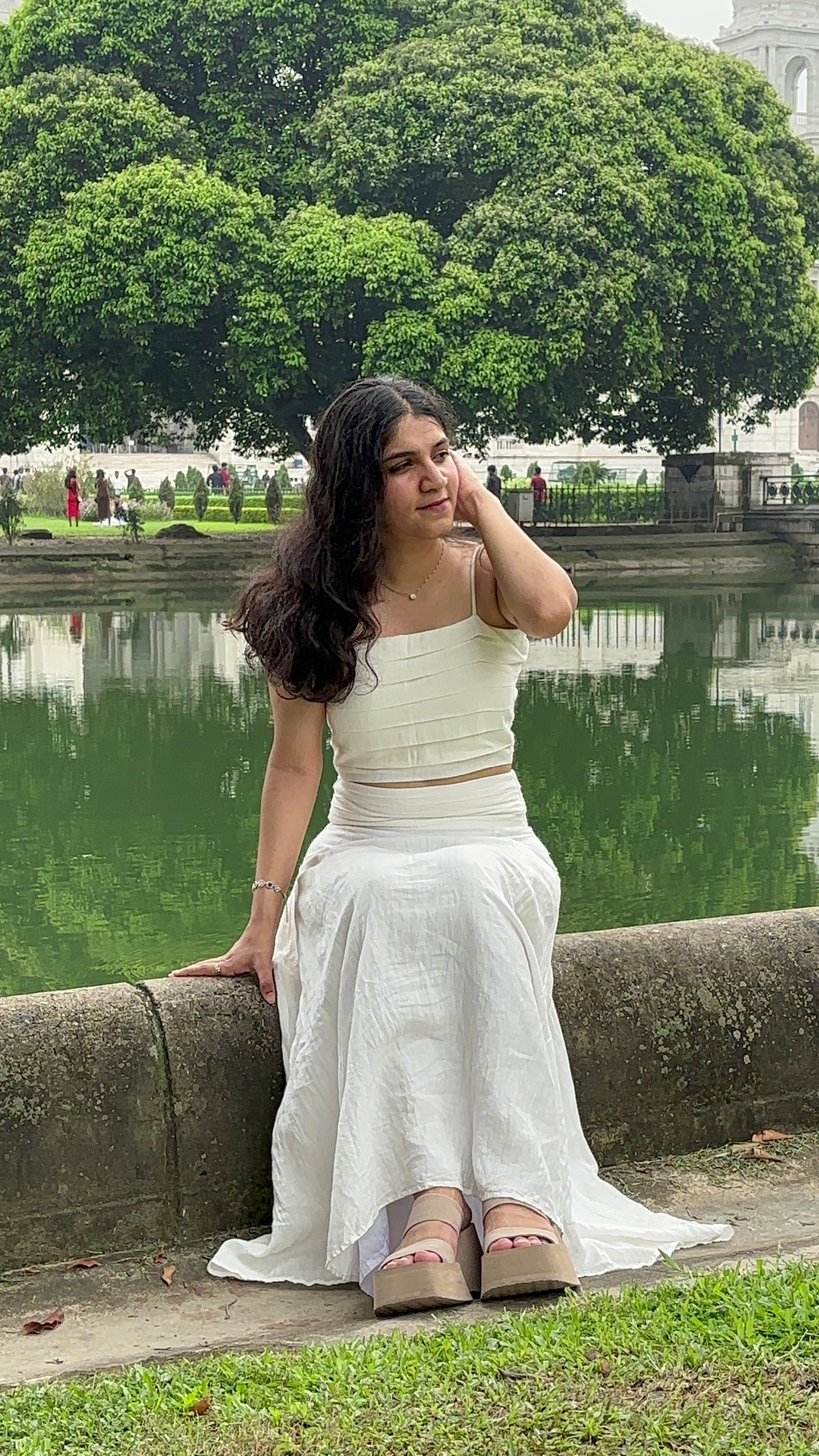 NADIA OFF WHITE SKIRT SET