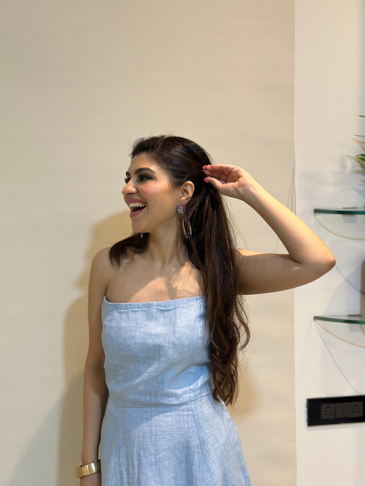 RAYA BLUE TUBE DRESS