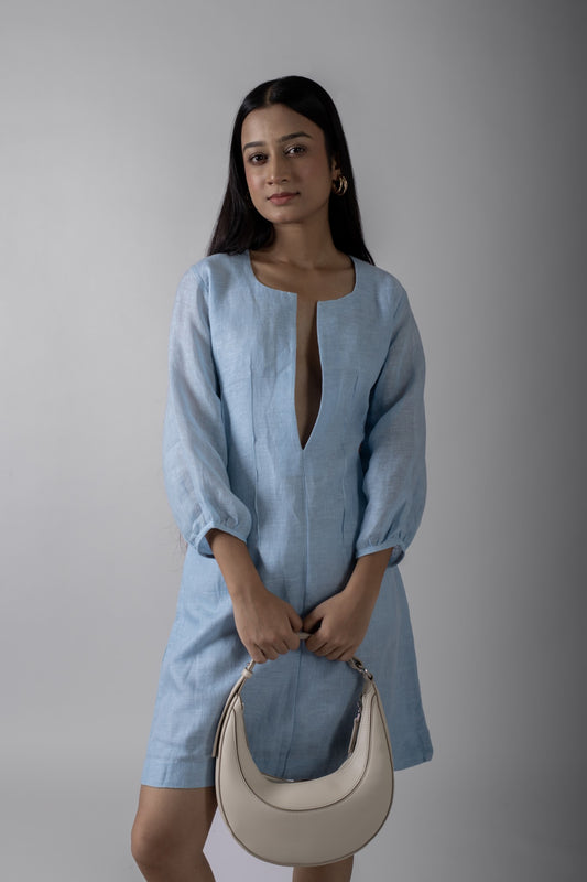 EMILY BLUE SHORT DRESS